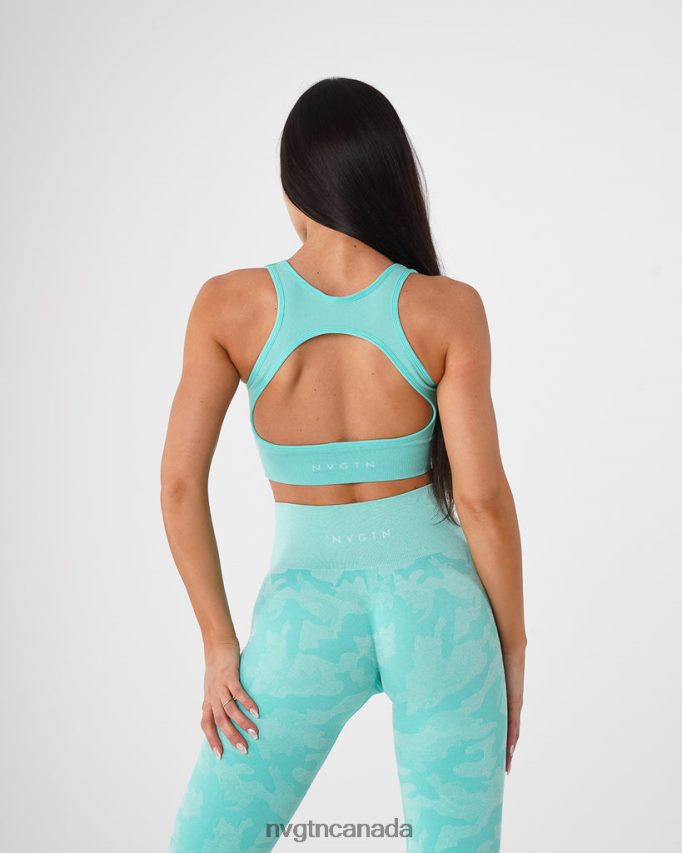 NVGTN Fitness Women Eclipse Seamless Bra Mint HJXFTJ110