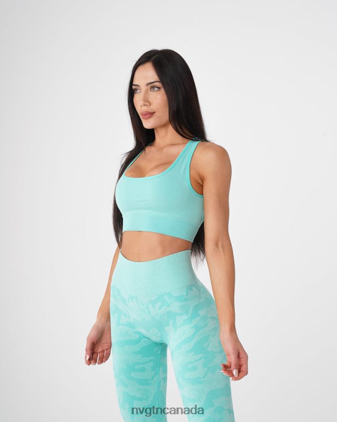 NVGTN Fitness Women Eclipse Seamless Bra Mint HJXFTJ110
