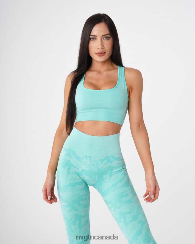 NVGTN Fitness Women Eclipse Seamless Bra Mint HJXFTJ110
