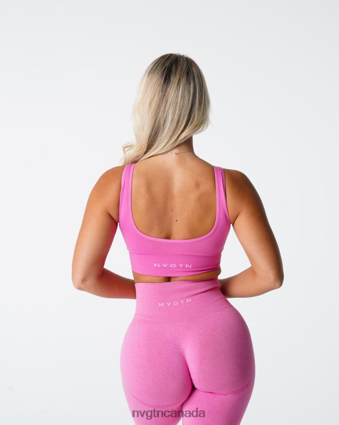 NVGTN Fitness Women Elevate Seamless Bra Bubble Gum Pink HJXFTJ70