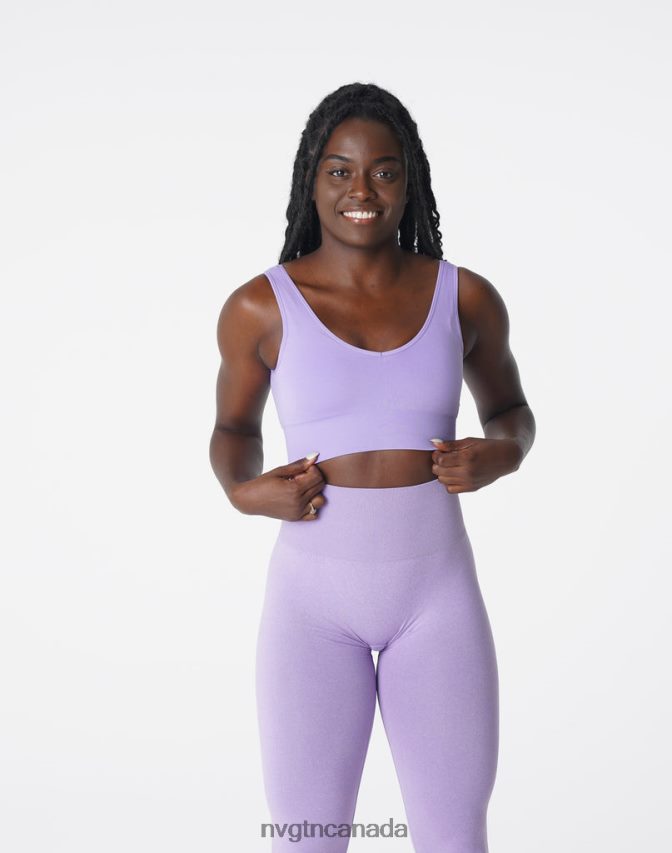 NVGTN Fitness Women Elevate Seamless Bra Iris HJXFTJ172