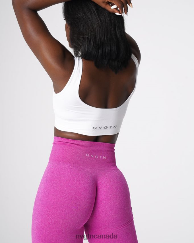 NVGTN Fitness Women Elevate Seamless Bra White HJXFTJ69