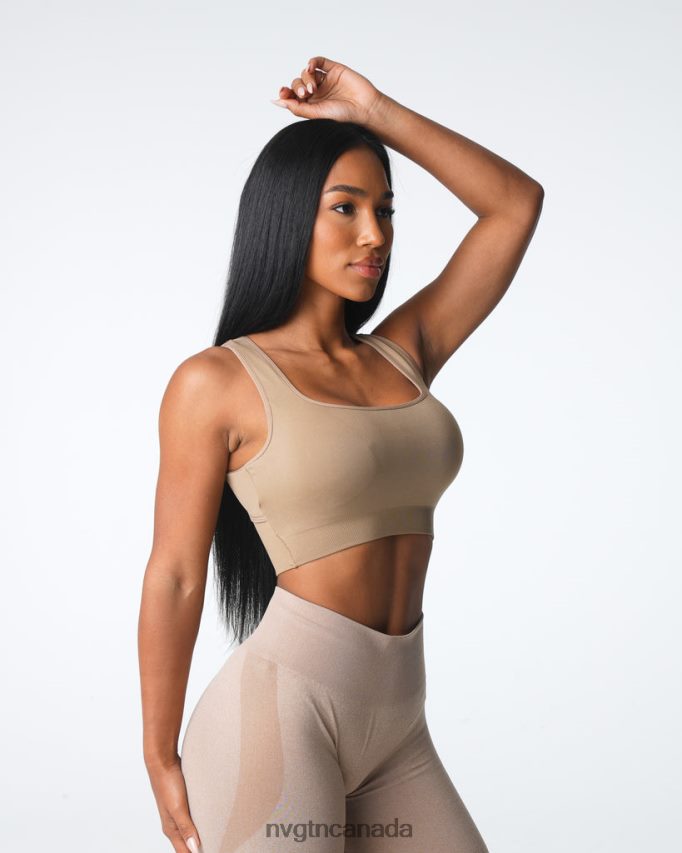 NVGTN Fitness Women Empower Seamless Bra Beige HJXFTJ3