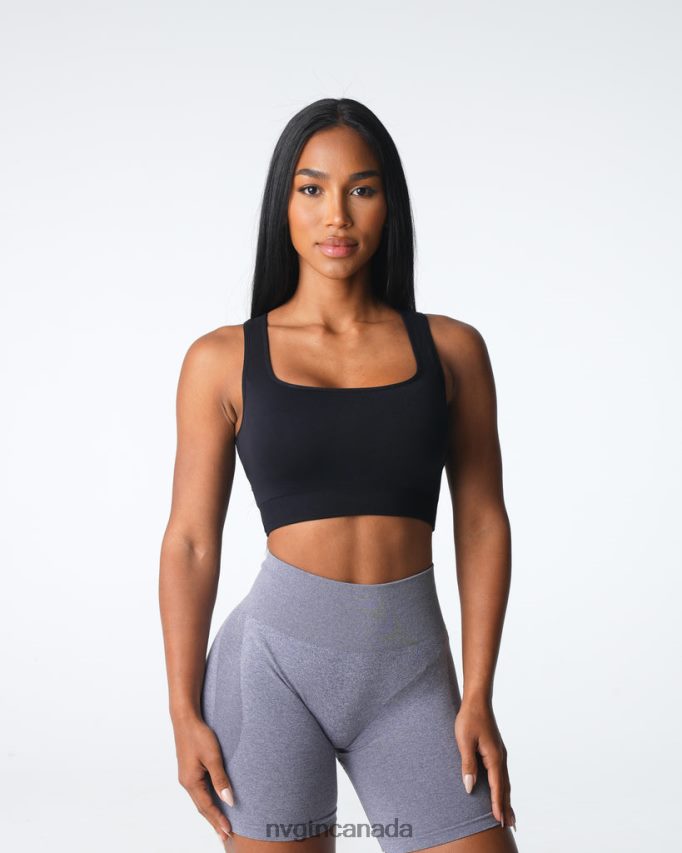 NVGTN Fitness Women Empower Seamless Bra Black HJXFTJ1