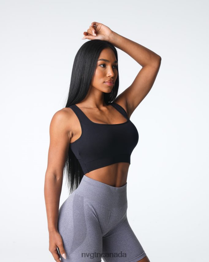 NVGTN Fitness Women Empower Seamless Bra Black HJXFTJ1