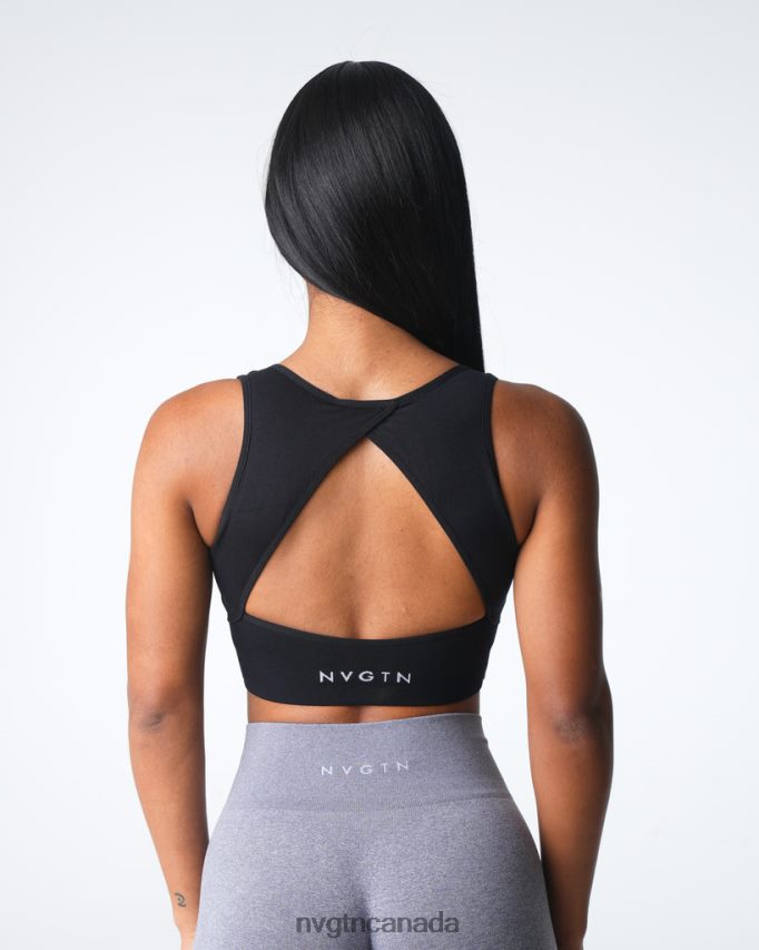 NVGTN Fitness Women Empower Seamless Bra Black HJXFTJ1