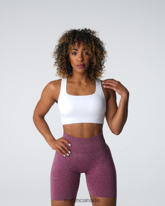 NVGTN Fitness Women Empower Seamless Bra White HJXFTJ2