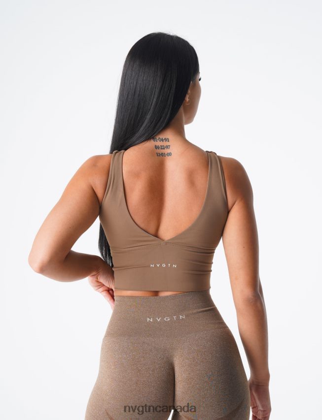 NVGTN Fitness Women Essence Bra Mocha HJXFTJ104