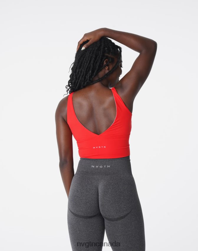 NVGTN Fitness Women Essence Bra Scarlet HJXFTJ193