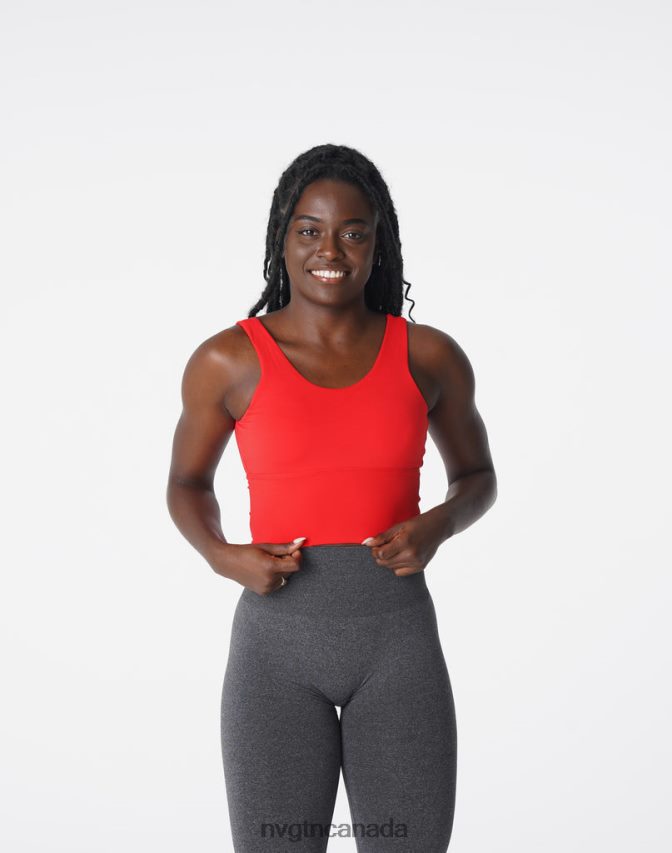 NVGTN Fitness Women Essence Bra Scarlet HJXFTJ193