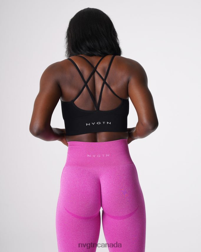 NVGTN Fitness Women Flourish Seamless Bra Black HJXFTJ162