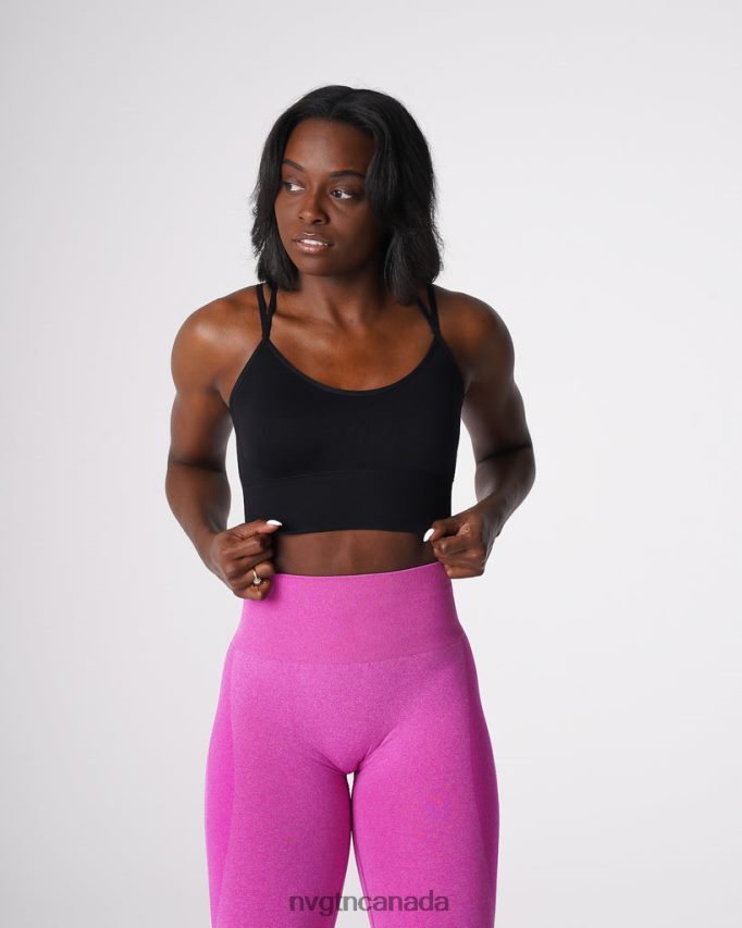 NVGTN Fitness Women Flourish Seamless Bra Black HJXFTJ162