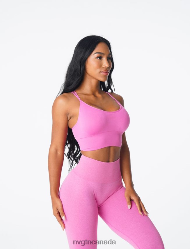 NVGTN Fitness Women Flourish Seamless Bra Bubble Gum Pink HJXFTJ168