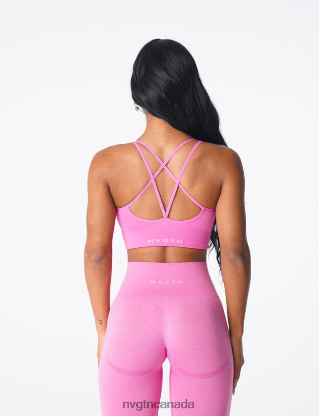 NVGTN Fitness Women Flourish Seamless Bra Bubble Gum Pink HJXFTJ168