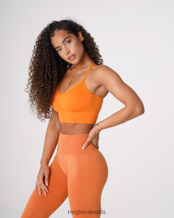 NVGTN Fitness Women Flourish Seamless Bra Clementine HJXFTJ57