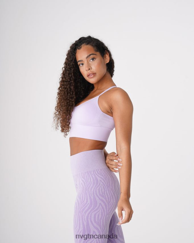 NVGTN Fitness Women Flourish Seamless Bra Lavender HJXFTJ59