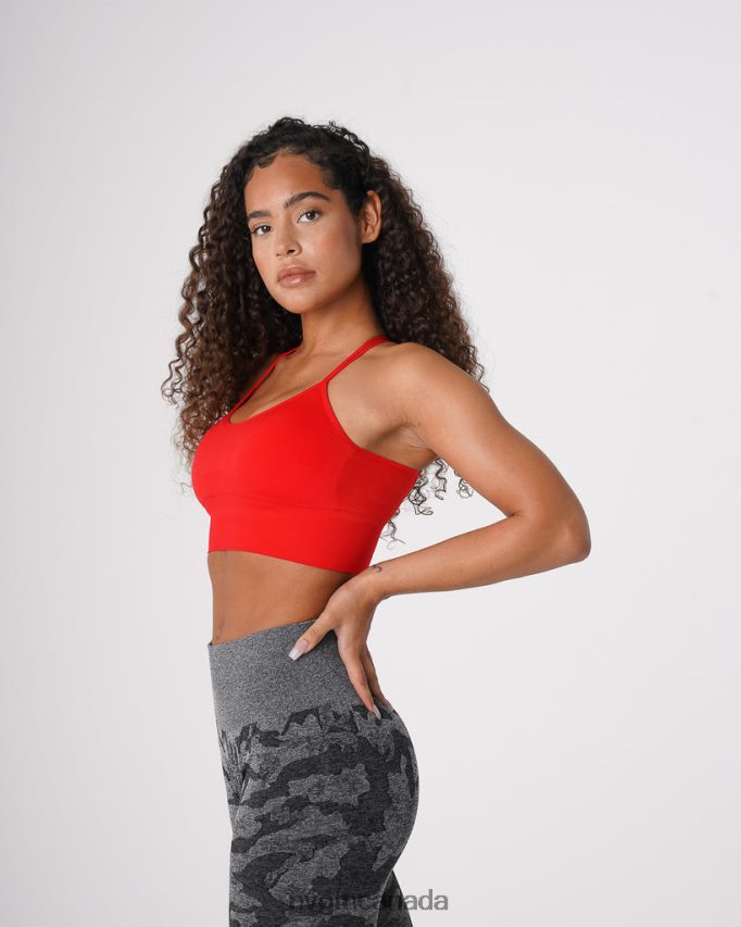 NVGTN Fitness Women Flourish Seamless Bra Scarlet HJXFTJ60