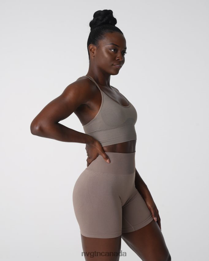 NVGTN Fitness Women Flourish Seamless Bra Taupe HJXFTJ164