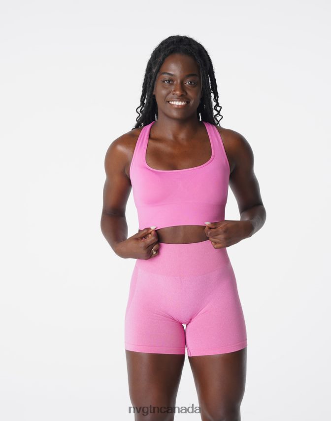 NVGTN Fitness Women Ignite Seamless Bra Bubble Gum Pink HJXFTJ179