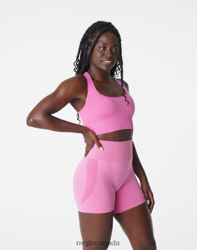 NVGTN Fitness Women Ignite Seamless Bra Bubble Gum Pink HJXFTJ179