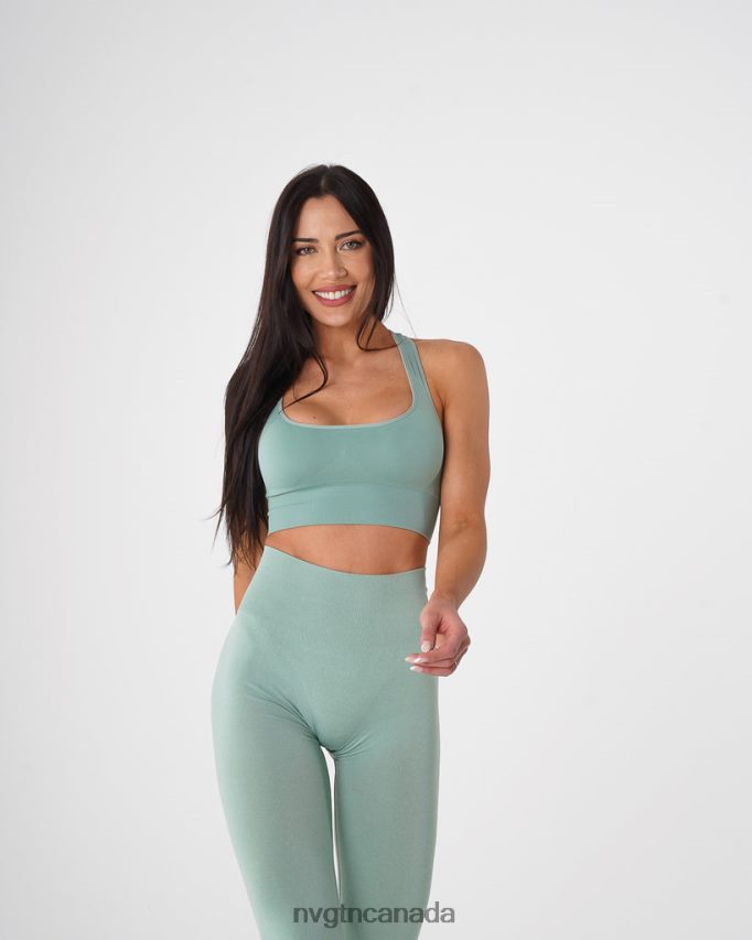 NVGTN Fitness Women Ignite Seamless Bra Sage Green HJXFTJ42