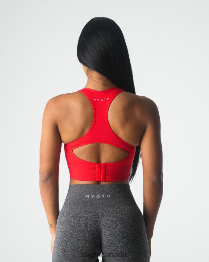 NVGTN Fitness Women Ignite Seamless Bra Scarlet HJXFTJ44