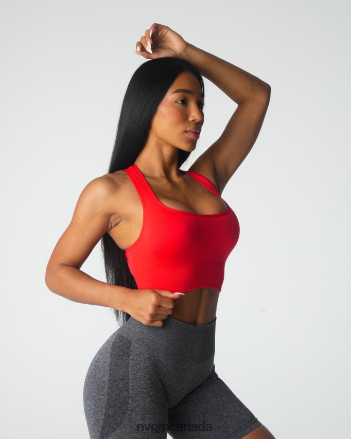 NVGTN Fitness Women Ignite Seamless Bra Scarlet HJXFTJ44
