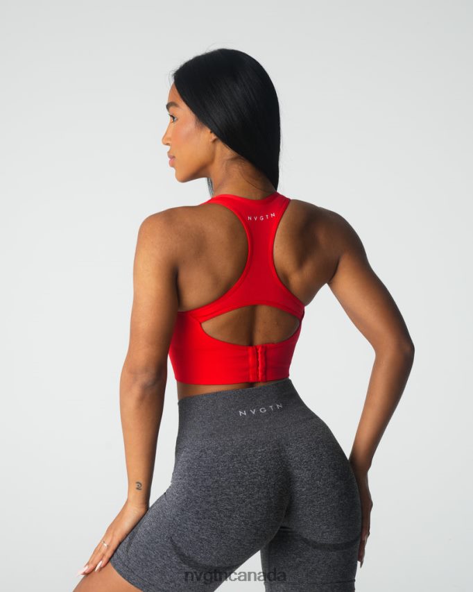 NVGTN Fitness Women Ignite Seamless Bra Scarlet HJXFTJ44