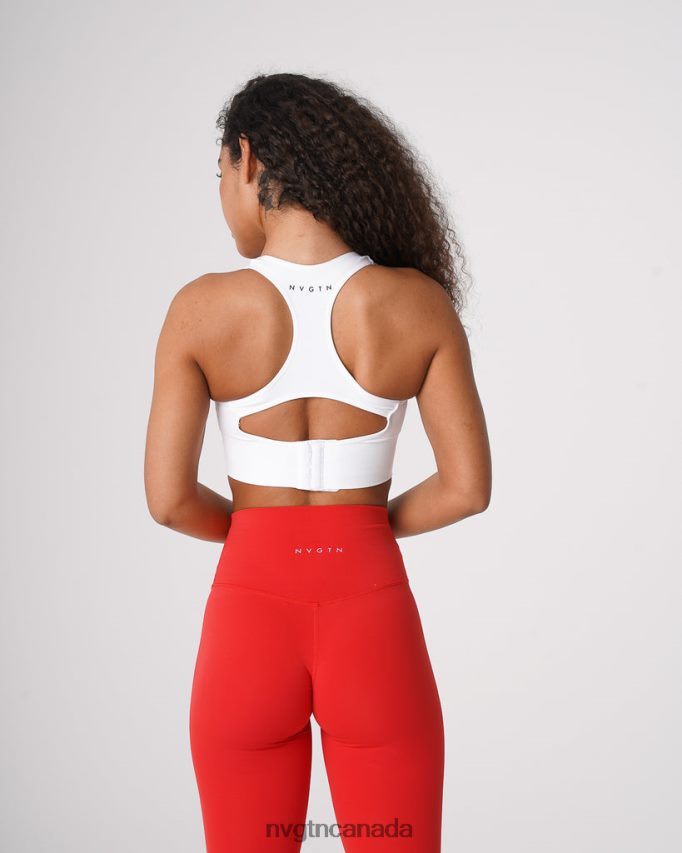 NVGTN Fitness Women Ignite Seamless Bra White HJXFTJ41