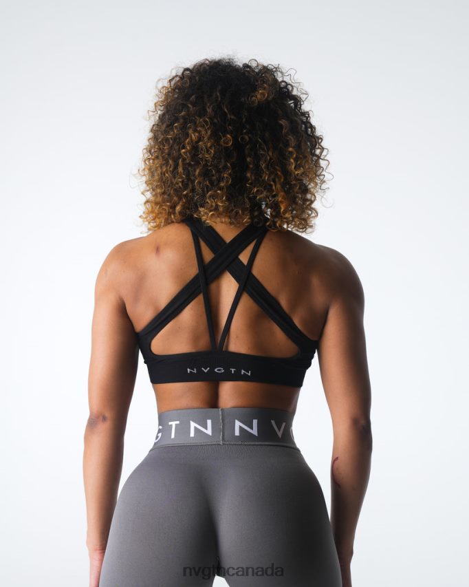 NVGTN Fitness Women Inspire Seamless Bra Black HJXFTJ13
