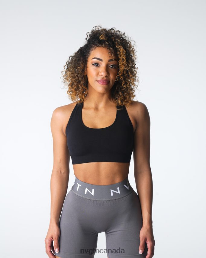 NVGTN Fitness Women Inspire Seamless Bra Black HJXFTJ13
