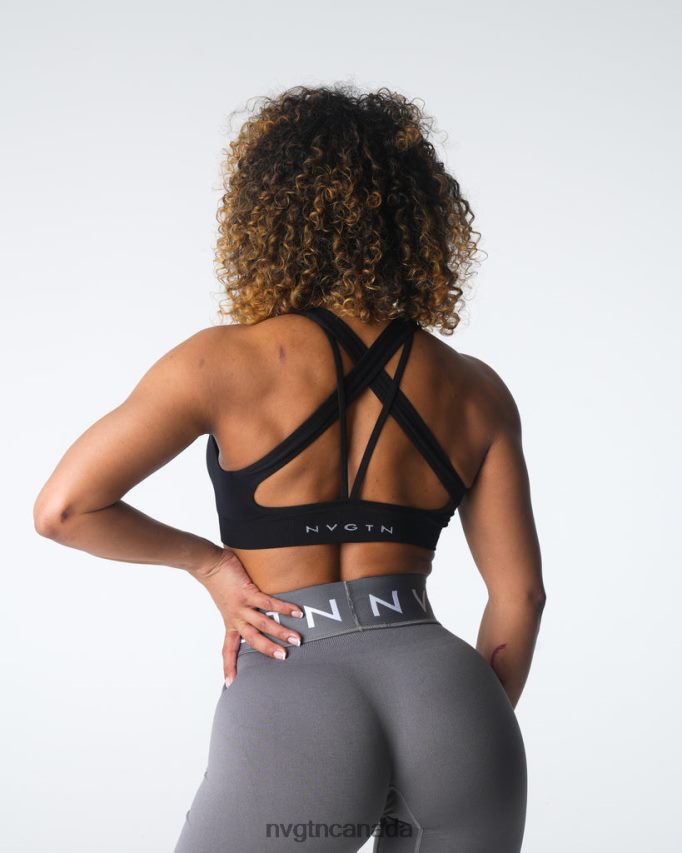 NVGTN Fitness Women Inspire Seamless Bra Black HJXFTJ13