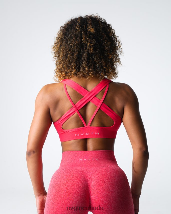 NVGTN Fitness Women Inspire Seamless Bra Candy Apple HJXFTJ15