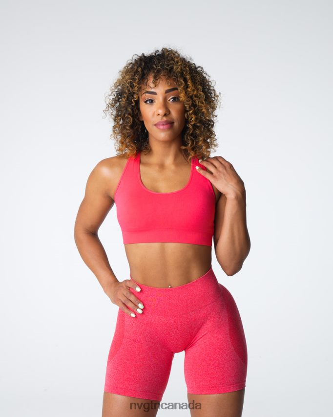 NVGTN Fitness Women Inspire Seamless Bra Candy Apple HJXFTJ15