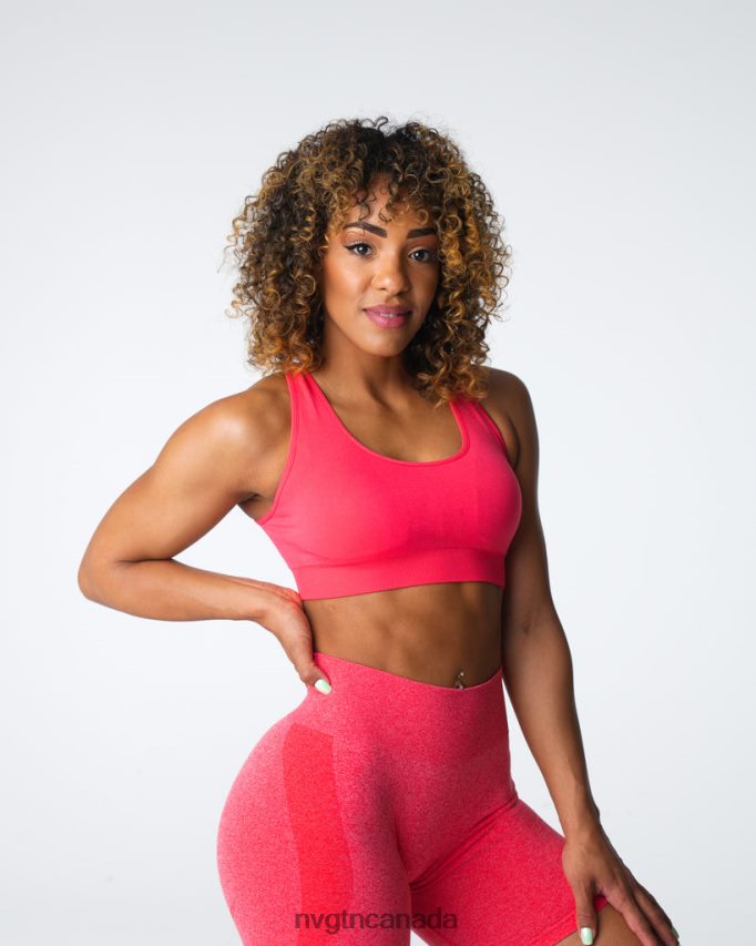NVGTN Fitness Women Inspire Seamless Bra Candy Apple HJXFTJ15