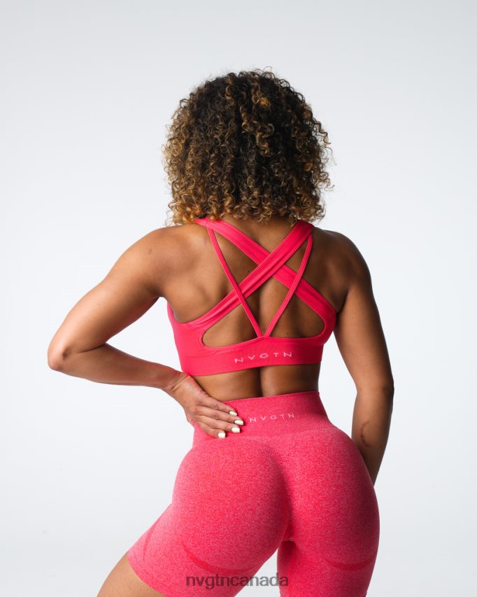 NVGTN Fitness Women Inspire Seamless Bra Candy Apple HJXFTJ15