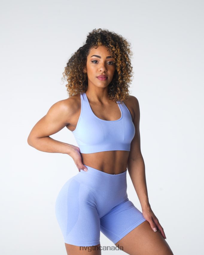 NVGTN Fitness Women Inspire Seamless Bra Periwinkle HJXFTJ38