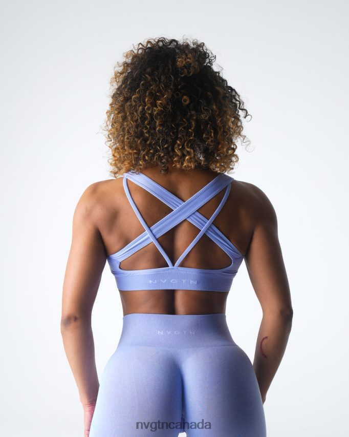 NVGTN Fitness Women Inspire Seamless Bra Periwinkle HJXFTJ38