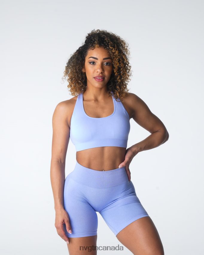 NVGTN Fitness Women Inspire Seamless Bra Periwinkle HJXFTJ38