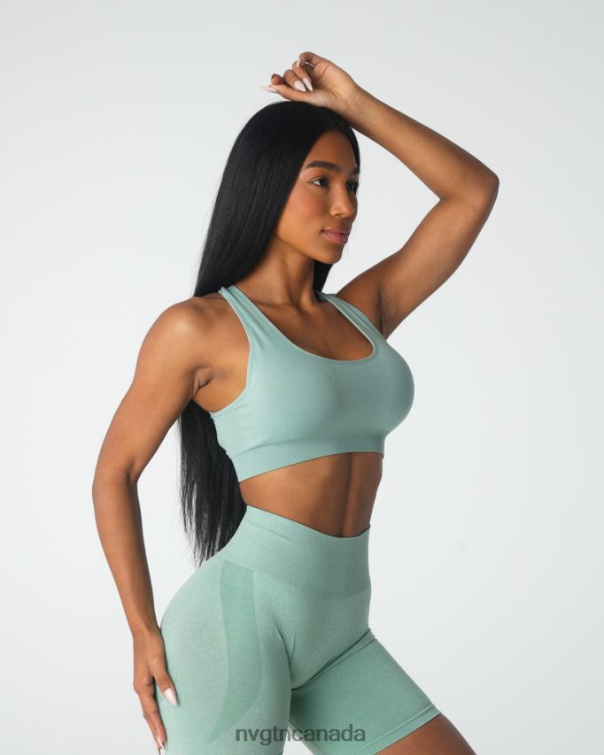 NVGTN Fitness Women Inspire Seamless Bra Sage Green HJXFTJ39