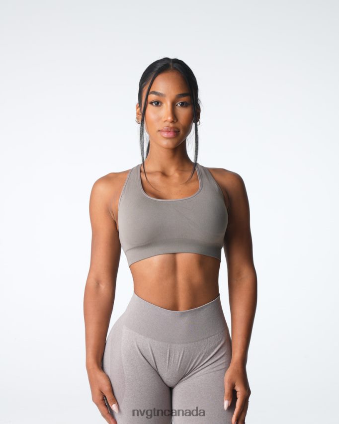 NVGTN Fitness Women Inspire Seamless Bra Taupe HJXFTJ16