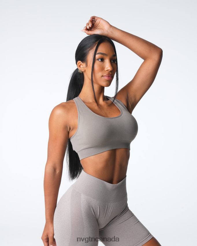 NVGTN Fitness Women Inspire Seamless Bra Taupe HJXFTJ16