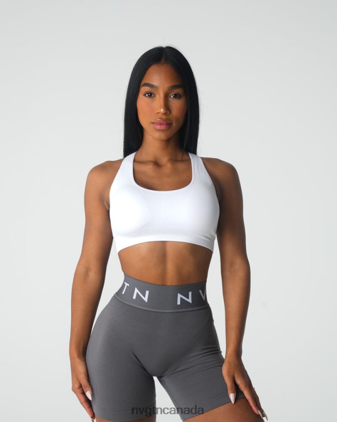 NVGTN Fitness Women Inspire Seamless Bra White HJXFTJ14