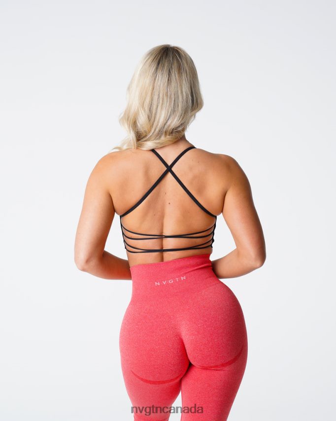 NVGTN Fitness Women Invincible Seamless Bra Black HJXFTJ25