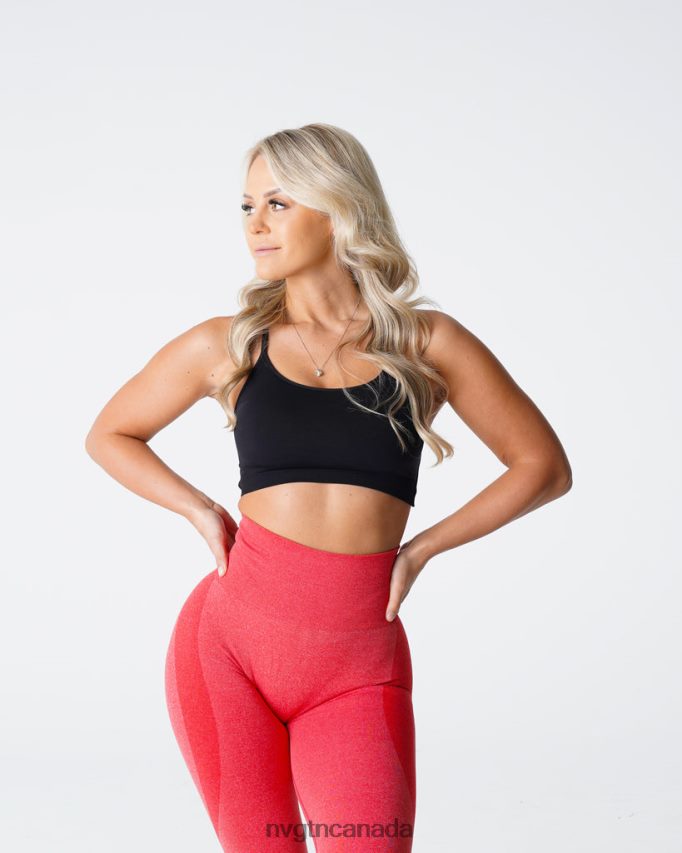 NVGTN Fitness Women Invincible Seamless Bra Black HJXFTJ25