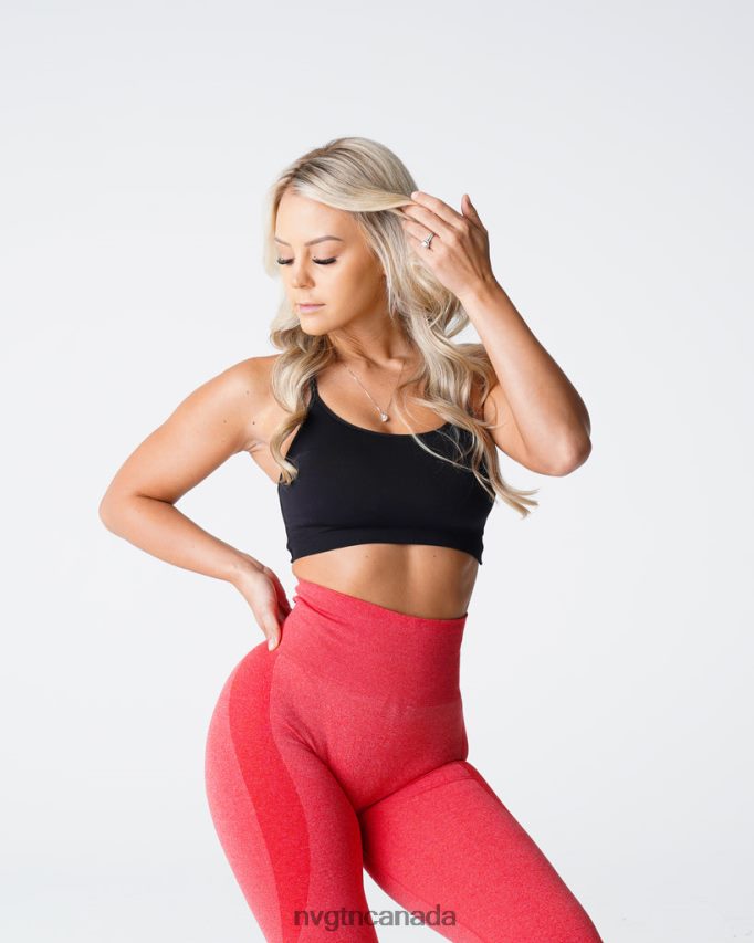 NVGTN Fitness Women Invincible Seamless Bra Black HJXFTJ25