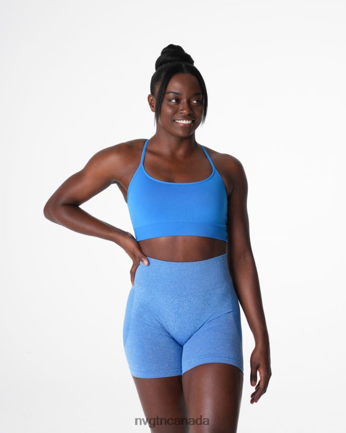NVGTN Fitness Women Invincible Seamless Bra Ocean Blue HJXFTJ30