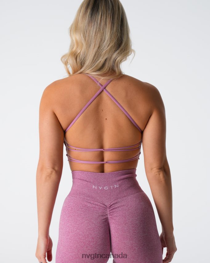NVGTN Fitness Women Invincible Seamless Bra Pastel Pink HJXFTJ123