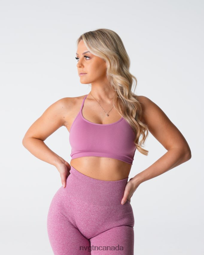 NVGTN Fitness Women Invincible Seamless Bra Pastel Pink HJXFTJ123