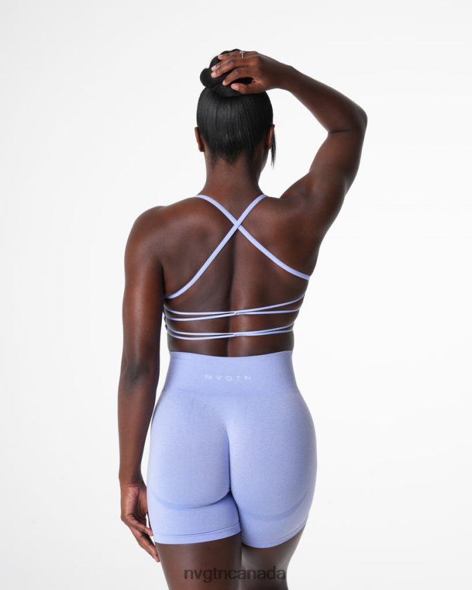 NVGTN Fitness Women Invincible Seamless Bra Periwinkle HJXFTJ28